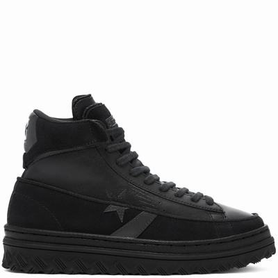 Converse Unisex Black Ice Pro Leather X2 - Naisten Matalavartiset Tennarit - Mustat